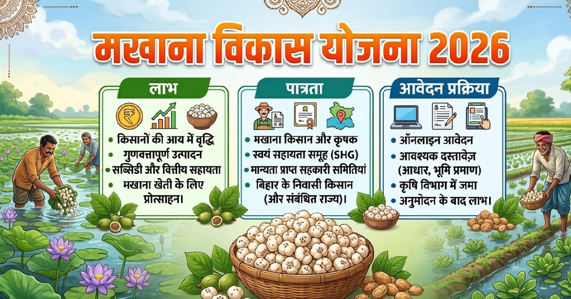 मखाना विकास योजना क्या है? लाभ, पात्रता और आवेदन प्रक्रिया