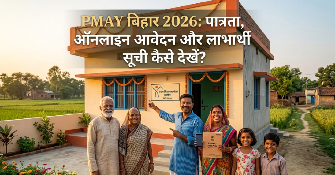 PMAY बिहार 2026: पात्रता, ऑनलाइन आवेदन और लाभार्थी सूची कैसे देखें?